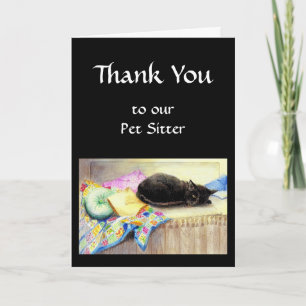 Cartão De Agradecimento Personalizado Obrigado, Saudação, Pet, Gato De G