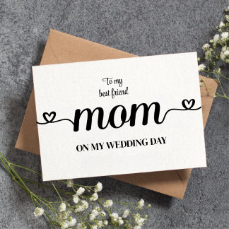 Cartão De Agradecimento Personalizado para minha melhor amiga mãe