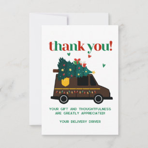 Cartão de agradecimento personalizado para motoris