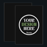 Cartão De Agradecimento personalizado, único, elegante e minimalista hersh<br><div class="desc">Este design é acessível a todos. Sinta-se à vontade para personalizar o logotipo,  imagens,  texto e cores de acordo com suas preferências. Muito obrigado.</div>