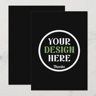 Cartão De Agradecimento personalizado, único, elegante e minimalista hersh