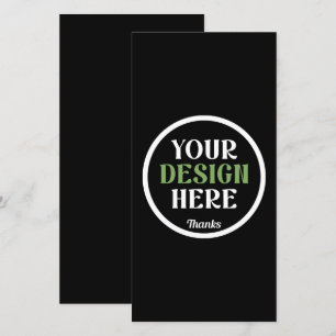 Cartão De Agradecimento personalizado, único, elegante e minimalista hersh