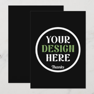Cartão De Agradecimento personalizado, único, elegante e minimalista hersh