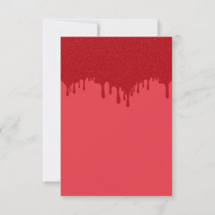 Cartão de agradecimento personalizado vermelho tom