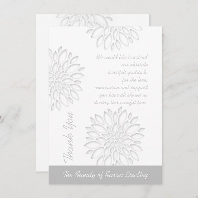 Cartão de Agradecimento Personalizados (Frente/Verso)