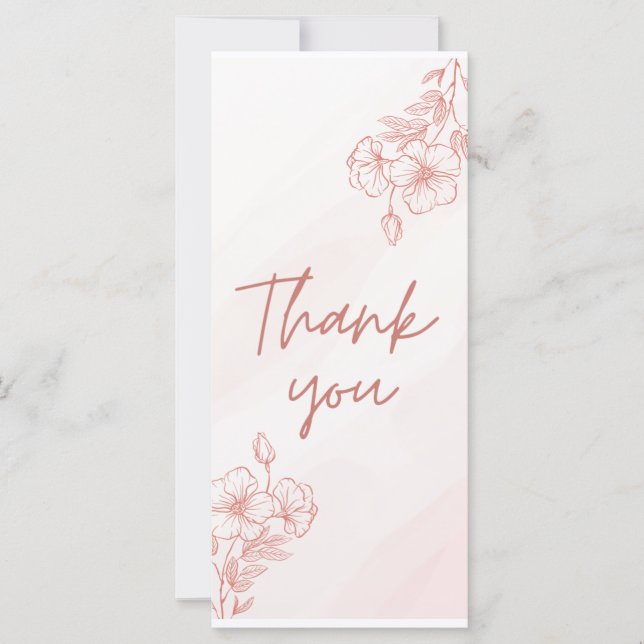 Cartão de Agradecimento Personalizados (Frente)