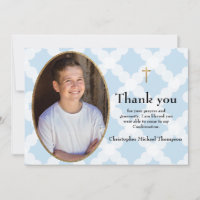 Personalizar Garoto de Confirmação Obrigado