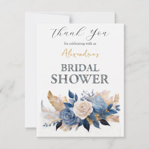 Cartão De Agradecimento Personalizar o bouquet do Chá de panela Rose Obrig