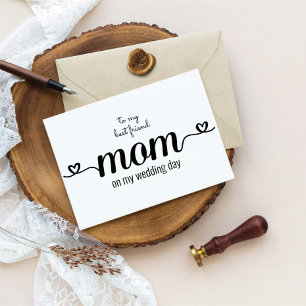 Cartão De Agradecimento Personalizar para a minha melhor amiga mãe Card