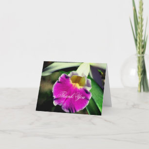 Cartão de Agradecimento Personalizável Flor de Orq