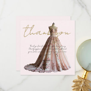 Cartão De Agradecimento Personalize Foto de Carga Obrigado Chá de Noiva