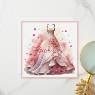 Cartão De Agradecimento Personalize Foto de Casamento de Noivado Obrigado
