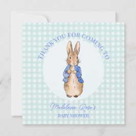 Cartão De Agradecimento Personalize Peter o coelho Obrigado