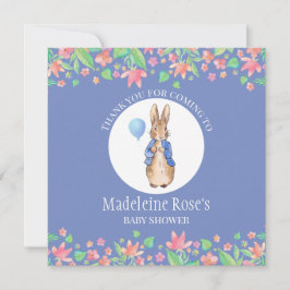 Cartão De Agradecimento Personalize Peter o coelho Obrigado