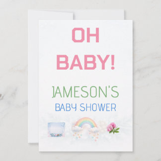 Cartão De Agradecimento Personalized Card Family Event Parents to Be