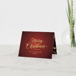 Cartão De Agradecimento Personalized Christmas Card with Custom Message