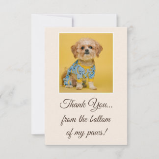 Cartão De Agradecimento Personalized Cute Funny Pet Dog Picture Theme