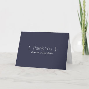 Cartão De Agradecimento Personalized simple Elegant Thank You