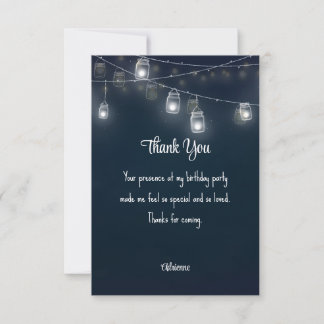Cartão De Agradecimento Personalized Thank You Custom Sentiment Signature 