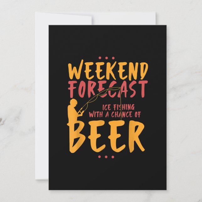 Cartão De Agradecimento Pesca De Cheiro E Gelo Com Cerveja (Frente)