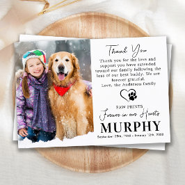 Cartão De Agradecimento Pet Memorial Dog Simpatia Personalizada Foto