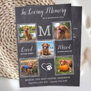 Cartão De Agradecimento Pet Perde 5 Foto Personalizada Simpatia Memorial d