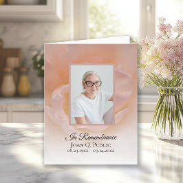 Cartão De Agradecimento Pétalas de Flor Rosa Rosa Rosa Pálido Simpatia Fun