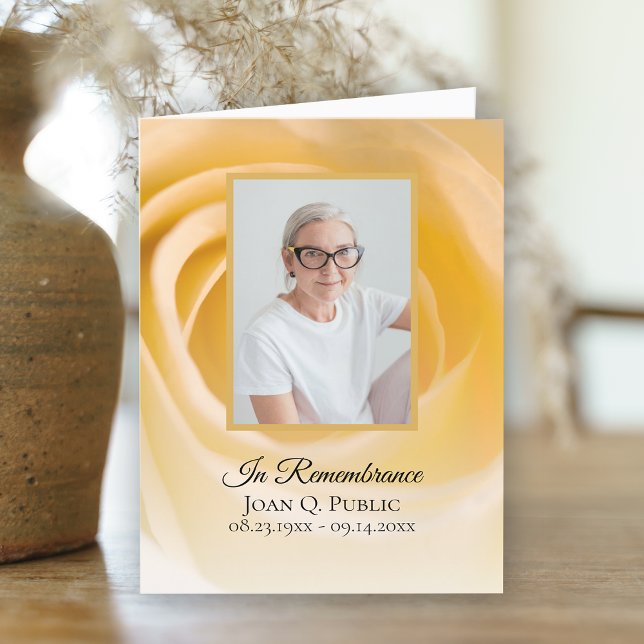 Cartão De Agradecimento Pétalas Flores Brancas Simpatia Memorial Funeral (Criador carregado)