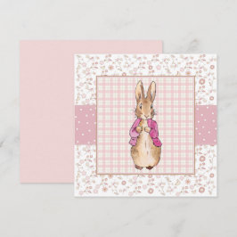 Cartão De Agradecimento Peter, a jaqueta rosa do coelho