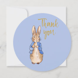 Cartão De Agradecimento Peter em fundo azul 