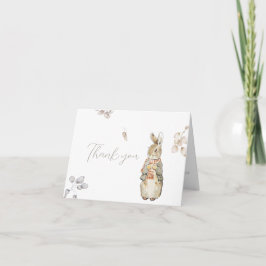 Cartão De Agradecimento Peter o Chá de fraldas de inverno do outono do Coe