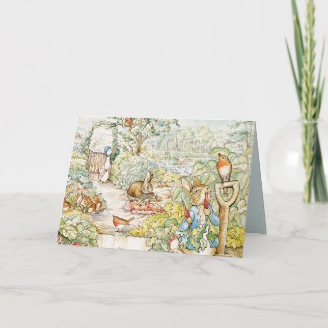 Cartão De Agradecimento Peter, o Coelho (Frente)