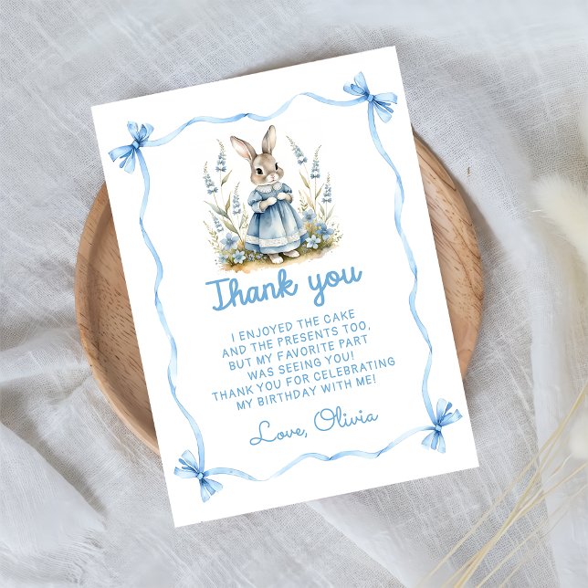 Cartão De Agradecimento Peter Rabbit Baby Shower Thank You Card (Criador carregado)