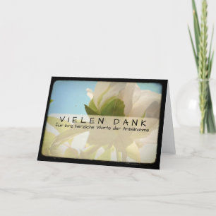 Cartão De Agradecimento Pfingstrose Kartengruss mit Vielen Dank