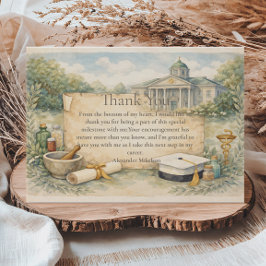 Cartão De Agradecimento Pharmacy School Graduation Celebration