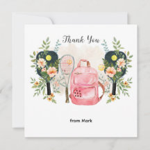 Pickleball com flores bonitas