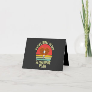 Cartão De Agradecimento Pickleball é o meu plano de aposentadoria. Engraça