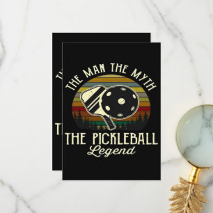 Cartão De Agradecimento Pickleball- O Homem, O Mito, A Lenda