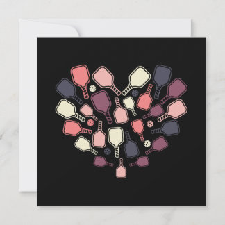 Cartão De Agradecimento  Pickleball Paddles Heart