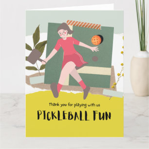 Cartão De Agradecimento Picleball