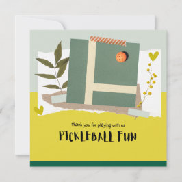 Cartão De Agradecimento Picleball