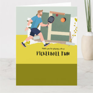 Cartão De Agradecimento Picleball