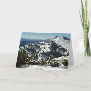Cartão De Agradecimento Picos de neve da Grande Montanha Teton II Foto