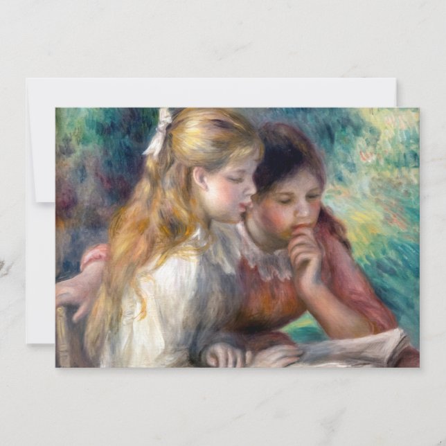 Cartão De Agradecimento Pierre-Auguste Renoir - A Leitura (Frente)