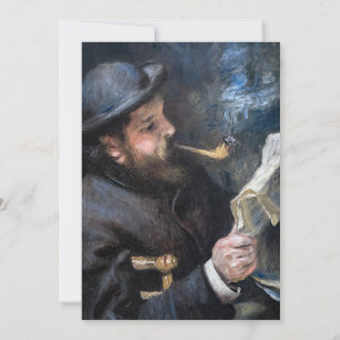 Cartão De Agradecimento Pierre-Auguste Renoir - Claude Monet Lendo