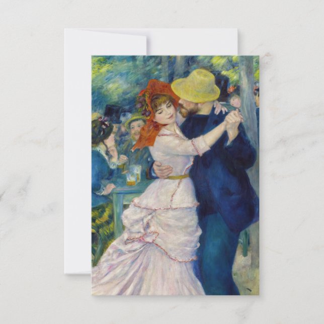 Cartão De Agradecimento Pierre-Auguste Renoir - Dança em Bougal (Frente)