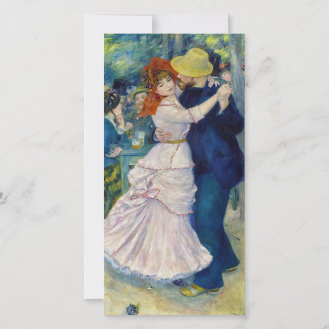 Cartão De Agradecimento Pierre-Auguste Renoir - Dança em Bougal (Frente)