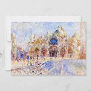 Cartão De Agradecimento Pierre-Auguste Renoir - Veneza, Piazza San Marco