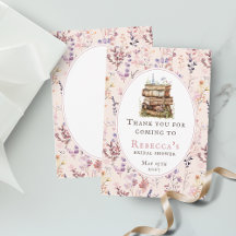 Pilha de livros chá de noiva aquarela flor silvest