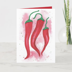 Cartão De Agradecimento Pimentos picantes